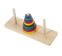 UPKOCH Puzzle Torre in Legno Impilabile per Adulti Gioco e Problem Solving con Design Sicuro e Superficie Liscia Strumento per Relax e Attività Familiari