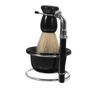 UPKOCH Rasatura Uomo Completo con Rasoio Manuale Pennello Barba e Ciotola Ergonomica per Sapone Accessori Resistenti e Design Elegante per Rasatura Precisa e Confortevole