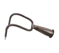 UPKOCH Rastrello Manuale in Metallo con Doppia Punta per Giardinaggio Attrezzo Resistente per Dissodare e Diserbare Testa Rastrello Sostituibile Compatta per Uso Esterno e Rimessa