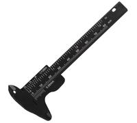 UPKOCH Righello per Sopracciglia in Plastica Nero 80Mm Strumento Professionale Leggero per Misurazione Precisa Distanze tra Sopracciglia
