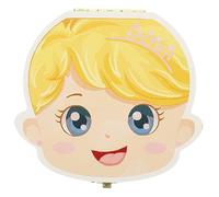 UPKOCH Scatola Da 2 Pezzi organizzatore di ricordi per bambini del bambino contenitore del primo dente caso di denti da latte primo porta denti contenitore neonato lega