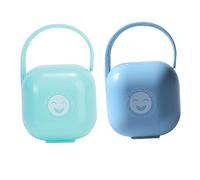 UPKOCH Scatola Da 2 Pezzi Scatola Del Ciuccio Manichini Giocattoli Bavaglino Bavaglini Mini Posto a Sedere Accessori Per Carrozzine Caddy Culla Astuccio Catena Formula Pp