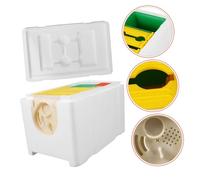 UPKOCH Scatola Di Allevamento in Plastica Per Apicoltura Professionale 4 Telai, Contenitore Compatto e Leggero Per Accoppiamento Api, Per Colonie Italiane e Cinesi in Ambienti Da Giardino