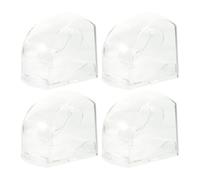 UPKOCH Scatola per Conservazione e Esposizione Trasparente in Plastica Porta Orologi 4 Pezzi Design Semplice ed Elegante per Uso Domestico e Viaggi Gioielli
