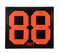 UPKOCH Scheda Manuale Sostituzione Giocatori Calcio Nera Fluorescente, Tabellone Segnapunti Compatto per Arbitri, Accessorio Calcio Portatile per Partite e Allenamenti Sportivi