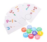 UPKOCH Schede Interattive per Apprendimento Matematico per Giochi Educativi per Età Prescolare con Carte Colorate Resistenti per Sviluppo del Pensiero Critico e Abilità di Risoluzione