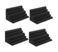 UPKOCH Schiume Isolanti Acustiche Piastrelle 4 Pezzi Angolo Trapezoidale Blocco Fonoassorbente Per La Registrazione A Casa