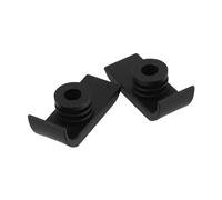 UPKOCH Scivoli per Deambulatore e Punte Antiscivolo 2 Pezzi, Accessori per Camminatori Pieghevoli in Plastica Nera, Protezioni per Piedi Deambulatore Compatibili per Anziani Uso Interno