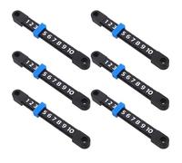 UPKOCH Segnapunti per Calcio Balilla in Plastica Resistente, 6 Pezzi Blu, Contapunti Portatile da Tavolo 13x1,4 Cm, per Giochi di Air Hockey e Shuffleboard, Accessorio per Tornei e Sala