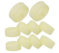 UPKOCH Set 10 Pezzi Anelli Per Bacchette in Silicone Luminosi Notturni, Accessori Per Batteria Antiscivolo Copri Estremità, Anelli Per Esercitarsi a Suonare La Batteria Visibili Al Buio