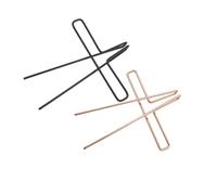 UPKOCH Set 2 Clip Porta Spartiti in Metallo Resistente, Morsetti Per Note Musicali in Acciaio Inox, Rosa Oro e Nero, Per Leggio e Libri Musicali