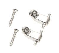 UPKOCH Set 2 Pezzi Rulli Metallici Argentati per Chitarra Elettrica, Accessori di Montaggio Viti, Mantiene L'accordatura e Prolunga la Vita delle Corde