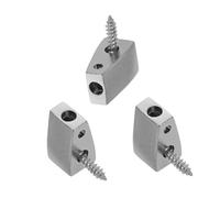 UPKOCH Set 3pezzi Dado di Bloccaggio per Chitarra Elettrica senza Paletta, Metallo Argento Design, Ricambio Preciso per Riparazione e Performance