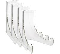UPKOCH Set 4 Cavalletti Trasparenti in Acrilico per Espositore a Cavalletto, Supporto per Piatti e Portafoto, Piccolo Cavalletto per Casa, Ufficio e Feste, Adatto per Quadri e Cartoline
