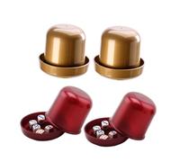 UPKOCH Set 4 Coppe da Gioco per Dadi in Plastica Spessa Base Dadi Giocattolo per Feste e Bar Tazze Shaker Resistenti per Giochi Ktv e Riunioni Familiari Portatili e Facili da Usare