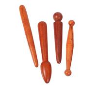 UPKOCH Set 4 Pezzi Strumenti per Massaggio in Legno Marrone, Massaggiatore Manuale per Punti Trigger e Agopressione, per Uso Domestico e Massaggi della Medicina Tradizionale Cinese