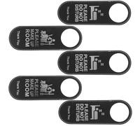 UPKOCH Set 5 Pezzi Cartelli in Pelle da Appendere alla Porta, Doppia Faccia Non Disturbare/pulire", Gancio per Hotel, Bar e Caffetterie, Segnaletica Resistente e Facile da Leggere