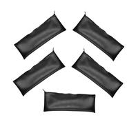 UPKOCH Set 5 Pezzi Custodie per Microfoni in Pu Nero con Design Spazioso e Protezione da Danni, Borsa Minimalista per Accessori e Auricolari, per Viaggi All'aperto e Uso Quotidiano