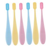 UPKOCH Set 6 Pezzi Spazzolini per Bambini Setole Morbide 2 Confezioni Manico Ergonomico in Pp per Primi Dentini e Allenamento Orale