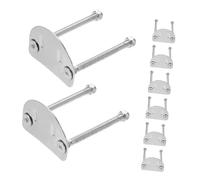 UPKOCH Set 8 Pezzi Accessori per Pattini a Rotelle Piastre di Supporto in Acciaio Inox 57Mm Ammortizzatore Staffe di Montaggio per Pattini a Doppia Compatibili per Uso Sportivo e