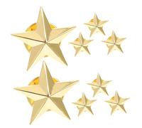 UPKOCH Set 8 Spille a Forma di Stella a Cinque Punte, Spilla per Abbigliamento e Giacca, Accessori Decorativi per Uomo, Donna e Ragazzo Ragazza, per Feste e Uso Quotidiano