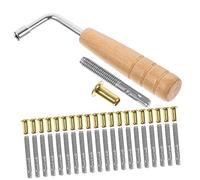 UPKOCH Set Accessori per Arpa Lira Vite di Accordatura e Chiave in Legno e Metallo, Design Classico e Compatto, per Strumenti Musicali a Corda