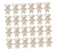 UPKOCH Set da 24 Ciondoli Mini Orsetto di Peluche Adorabile, Statuette Piccole da Appendere per Portachiavi e Decorazioni Festa