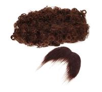 UPKOCH Set Di Accessori Per Cosplay Parrucca Afro E Barba Barbe Finte Da Pirata Barbe Da Pirata Per Uomo