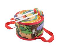 UPKOCH Set Di Batteria in Legno - Strumento Musicale Sensoriale Tamburo A Doppia Faccia Per Bambini Con Design Sicuro Giocattolo Tamburo Con Cintura Per Bambini Piccoli