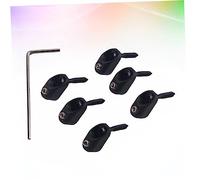 UPKOCH Set di Dadi di Bloccaggio per Basso Senza Paletta 6 Pezzi Ga1119 Include 1 Chiave E 6 Viti Nero