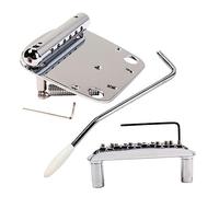UPKOCH Set Di Ponticelli E Cordiere Per Chitarra Completo Di in Argento Chiavi Boccole Per La Barra Del Vibrato Per La Riparazione E La Sostituzione Della Chitarra Ga414f Casuale
