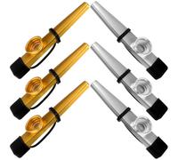 UPKOCH Set Di Strumenti Musicali 6 Pezzi Kazoo in Metallo Per Bambini E Adulti Piccoli Kazoo Da Portare Con Sé Per Suonare Strumenti Per Esercitarsi