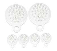 UPKOCH Spazzola Massaggiante Meridian Brush per Cuoio Capelluto 6 Pezzi Pettine Esfoliante per Shampoo Setole Morbide Strumento Portatile per Pulizia e Massaggio Rilassante Sotto la