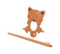 UPKOCH Spilla a Forma di Gatto in Bambù Retrò per Donna Fermaglio Leggero per Scialli e Maglioni Accessorio Decorativo Versatile per Outfit Casual ed Eleganti