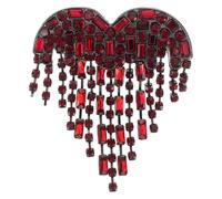 UPKOCH Spilla Cuore con Strass Elegante Accessorio per Abiti da Sposa Damigelle e Occasioni Speciali come Spilla da Giacca o Regalo la Festa degli Innamorati