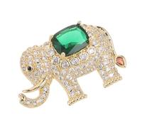UPKOCH Spilla Forma di Elefante Strass Scintillanti Mini Spilla Tema Animale in Rame Accessorio Elegante per Giacche Abiti e Sciarpe
