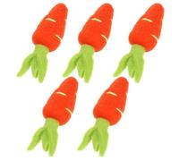 UPKOCH Spille a Forma di Carota per Decorazioni Fai da Te 5 Pezzi in Feltro Accessori per Cappelli e Abbigliamento