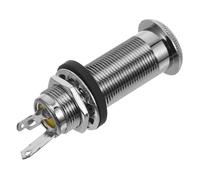 UPKOCH Spina Jack per Chitarra Argento in Rame Attacco a 3 Poli e 3 Viti, per Fissare Tracolla Chitarra o Basso, Ricambio Jack di Uscita Lato