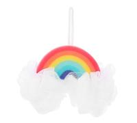 UPKOCH Spugna Bagnetto Arcobaleno Morbida per Scrubber Corpo Compatto e Leggero Esfoliante Delicato per Bagno Quotidiano Accessorio Essenziale per Vasca dei Ragazzo Ragazza