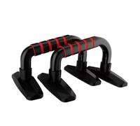 UPKOCH Staffa per Flessioni Push-up Stand Nero Rosso Barre Antiscivolo per Esercizi Petto e Addome Supporto Maniglie per Allenamento Braccia Casa e Palestra