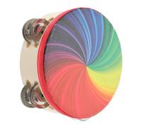 UPKOCH Strumento Musicale Per Ragazzo Ragazza Motivo Arcobaleno Tamburello a Mano Percussione Giocattolo Musicale Per Esercitare La Resistenza Delle Mani Dei Ragazzo