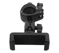 UPKOCH Supporto per Telefono per Tromba in Plastica Nera Rotazione 360° e Morsetto Regolabile 15-31mm, per Prove di Gruppo e Performance All'aperto