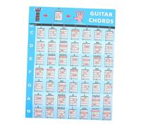 UPKOCH Tabella Degli Accordi Per Chitarra - Guida Allapprendimento Della Chitarra - Tabella Degli Accordi Per Chitarra Da Parete Per Bambini