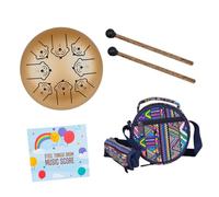 UPKOCH Tamburo Decorativo in Acciaio Con Lingua Zodiacale Per Meditazione Ed Educazione Musicale