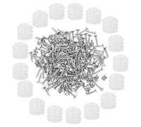 UPKOCH Tasselli di Espansione in Pp e Ferro per Mobili Bianco 200 Pezzi con Viti per Riparazione Ante Armadi e Montaggio Mensole Silenzioso e Resistente