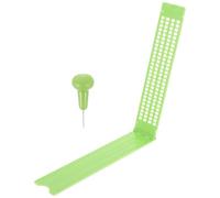 UPKOCH Tavoletta per Non Vedenti Resistente e Facile da Usare per Scrittura Braille in Plastica Compatta 4 Righe e 28 Celle, Penna per Scrivere Braille
