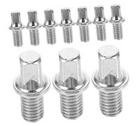 UPKOCH Viti per Tamburo Kit 10 Pezzi M6x10mm in Ferro Placcato Argento per Asse Pedale Batteria Dimensioni Precise e Design Elegante per Batteristi Professionisti e Amatori