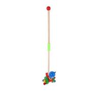 UPKOCH Wooden Push Walker With Cartoon Animal Design Push Cart Toy For Cognitive Development And Imaginative Play Safe Child Friendly Material For Indoor Use