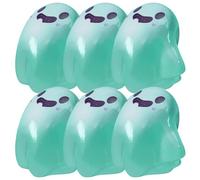 Upliftgift Cute Halloween Party Favor, Answerlup Mystery Glow-in-The-Dark Ghost Blind Box, Luminous Mini Resin Cute Miniature Ghost Figurines for Outdoor Car House Landscape(Verde,6Pcs Floating Soul)