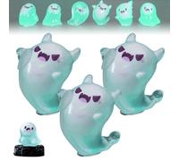 Upliftgift, Grazioso Bomboniera per Feste di Halloween, Answerlup Mystery Glow-in-The-Dark Ghost Blind Box, Mini Statuette di Fantasmi Miniatura Resina Luminosa Paesaggio(Verde,3Pcs Little Devil)